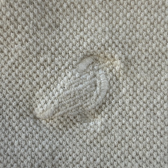 Billy Reid Shirt Women's Size Large Cream Long Sleeve Linen Blend Button Up - Picture 2 of 9